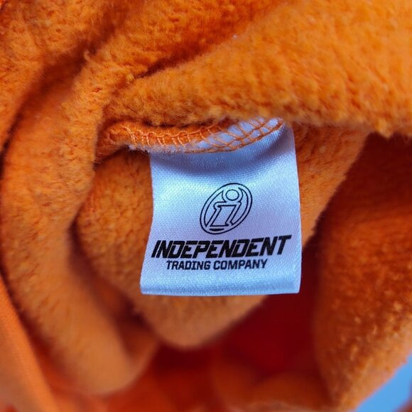 SINCE 1982 mens medium orange bone spellout cotton Independent trading company - Picture 4 of 10